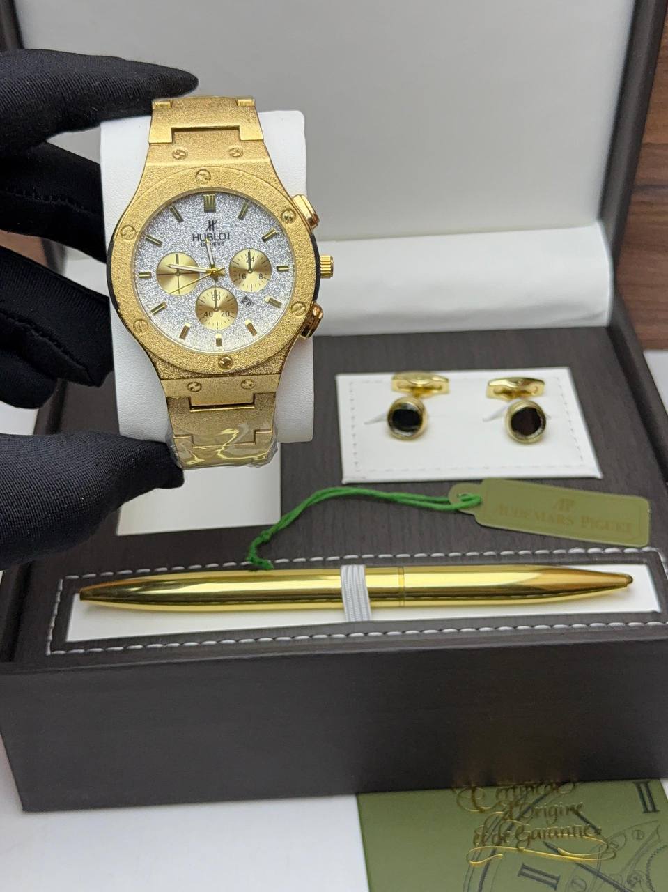 Affordable Ap and Hublot Watch, Cufflinks and Pen Gift Box