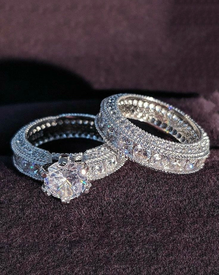 Moissanite Engagement & Wedding Rings