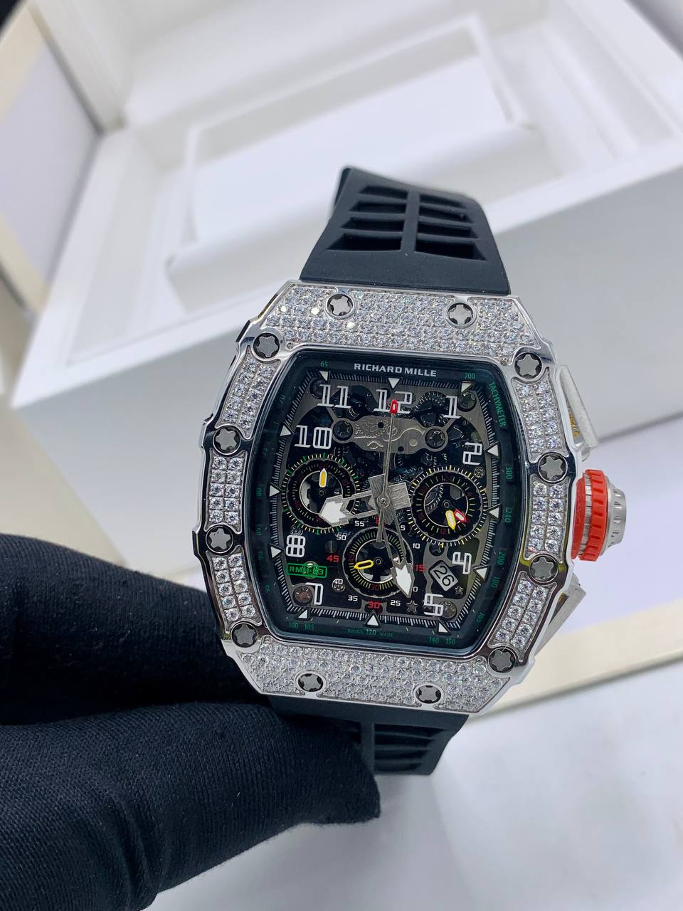 Zirconia Ice Richard Mille RM 11-03 Automatic Flyback Chronograph