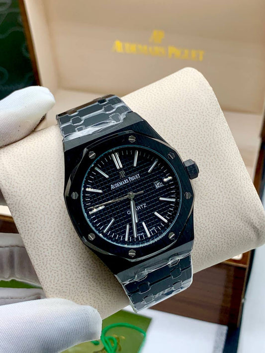 Black Audemars Piguet Royal Oak Watch